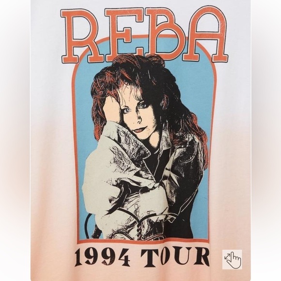 TORRID Reba McEntire Dip Dye T Shirt BNWT Plus Size - Picture 2 of 7